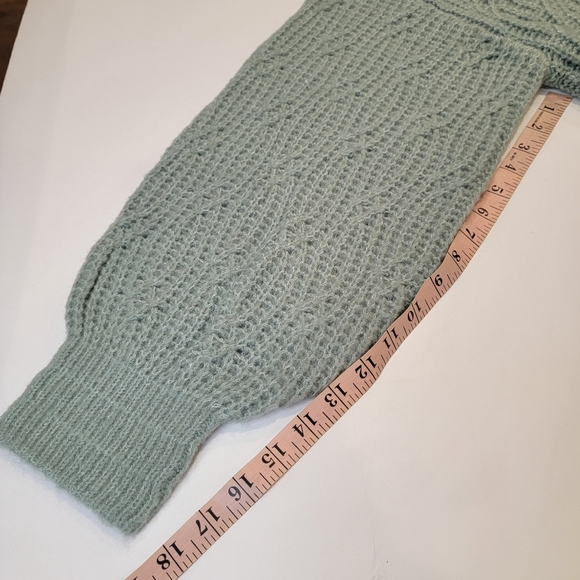 Chelsea & Violet Mock Neck Balloon Sleeve Cable Knit Sweater Size XXL NWT! - Picture 15 of 17